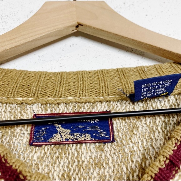 Vintage Canyon Ridge Southwestern Tribal Knit Sweater LT - Picture 9 of 9